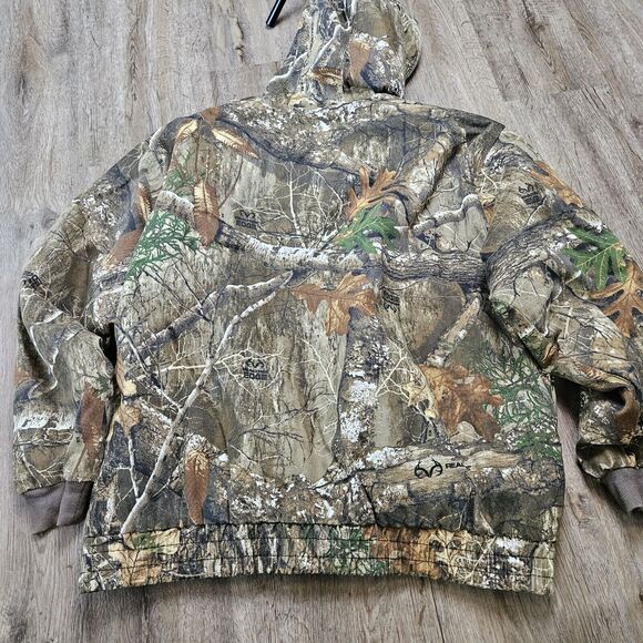 Mount'n Prairie Mens Coat Camo Realtree Edge Hunting Zip Up Jacket Size XL - Picture 5 of 5